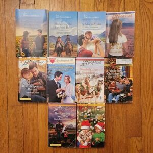 10 Love Inspired Christian‎ Romance Novels Book Lot Fiction PB Gift